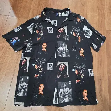 인기 레어 H&M 밥 말리 알로하 셔츠