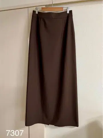 새상품급 Plage [추가] R'IAM 다이버 타이트 스커트 브라운 38