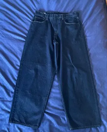 GAP 슈퍼 배기 데님 다크 린스 34/32