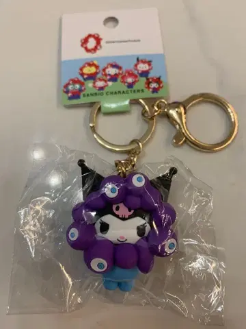 간사이 만박 산리오 미야쿠미야쿠 입체 마스코트 컬러 키링 쿠로미