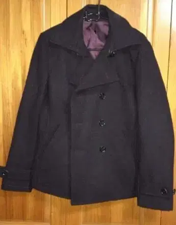 토네이도 마트 울 피 코트 다크 퍼플 M 사이즈