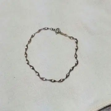 리프 디자인 실버 팔찌