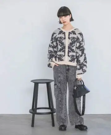 (W)JQ 플라워 2WAYCD JEANASIS 상의 가디건