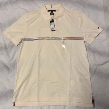 TOMMY HILFIGER 아이보리 피케 셔츠 N