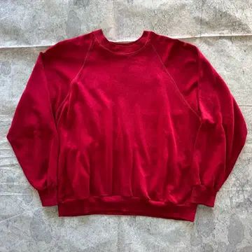 70년대 스포츠웨어 빨간색 미국제 빈티지 맨투맨 XL