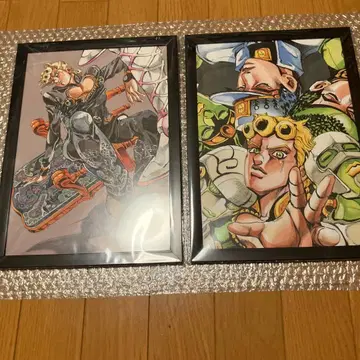 죠죠의 기묘한 모험 액자 포함 포스터 죠르노 이스 3.4.5부 2장 세트
