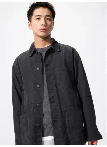 UNIQLO 코듀로이 자켓 XS 다크 그레이
