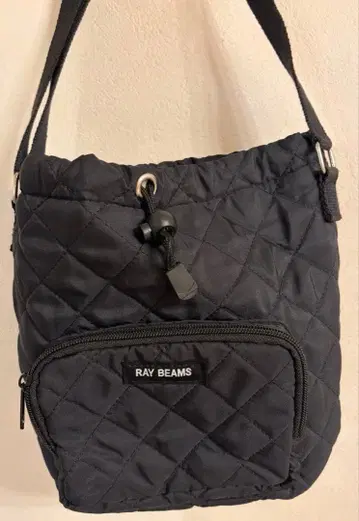 RAY BEAMS 블랙 숄더백