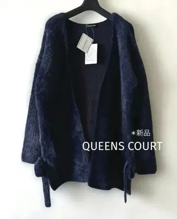 [ QUEENS COURT ] 새상품*샤기 니트 가디건
