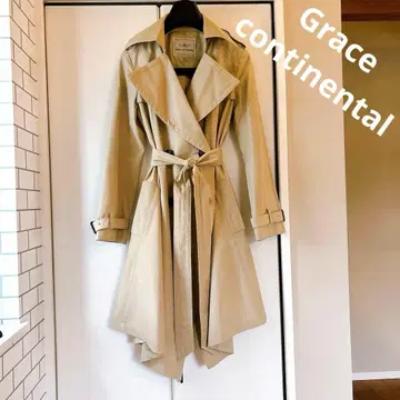 그레이스 콘티넨탈 트렌치코트 베이지 롱 코트 36