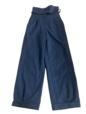 베르메이유 페예나 슬랙스 센터 프레스 하이웨스트 울