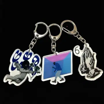 [ 새상품 3개 ] Drake OVO 키링 VIEWS 천사 HIPHOP