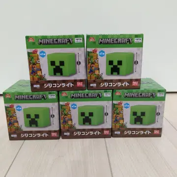 Minecraft 마인크래프트 크리퍼 실리콘 라이트 5개 세트 피규어