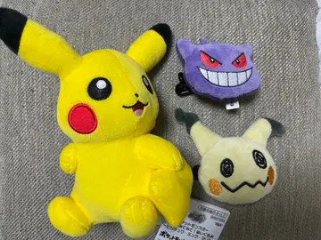 포켓몬스터 꼬리 봐봐! 봉제 인형 피카츄 미미큐와 겐가 핑