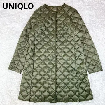 컨디션 최상 유니클로 울트라 라이트 다운 컴팩트 코트 카키 XL