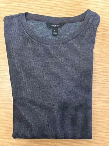 긴팔 티셔츠 그레이 L