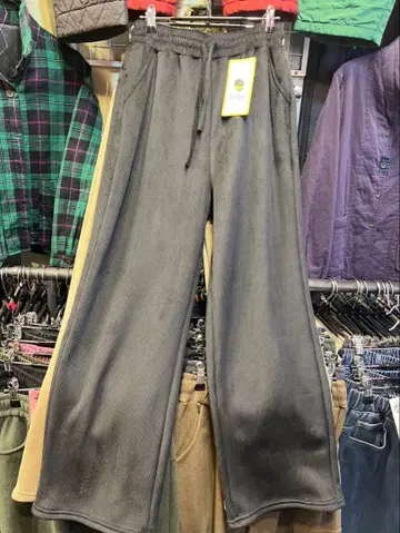 새상품 와이드 팬츠 블랙 이지 팬츠 속기모 인기