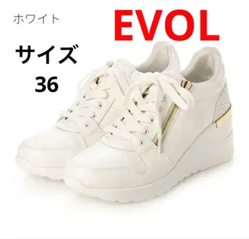 EVOL 사이드 지퍼 스타일업 스니커즈 통굽 글리터 스니커즈