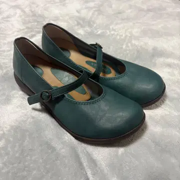 Regetta 리게타 플랫슈즈 스트랩 그린 23.0cm