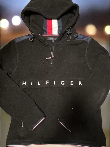 Tommy Hilfiger 플리스 보아 후드티 S 블랙 [새상품급]