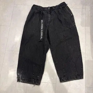 Tightbooth 블랙 와이드 팬츠