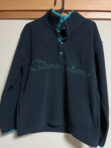 Champion 네이비 하프 지퍼 플리스 자켓