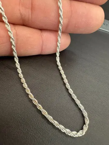 실버 925 소재 로프 체인