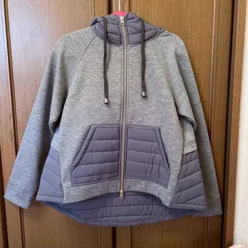 [새상품급] PRIORITY 그레이 본딩 소재 후드티