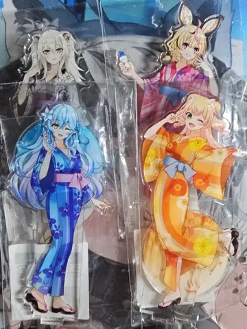 네포라보 극락탕 콜라보 유카타 ver. 아크릴 스탠드 세트