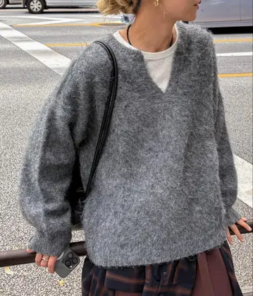 feepur 울 혼방 기모 키넥 니트