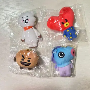 BT21 봉제 인형 마스코트 4개 세트
