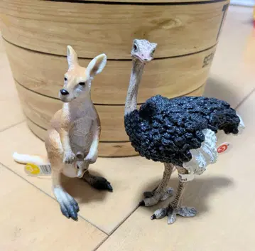 슐라이히 캥거루 타조 단종 동물 피규어 호주