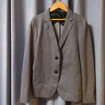 이탈리아제 테일러드 자켓 블랙 화이트 하운드 투스