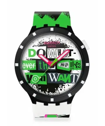 새상품급 미사용 손목시계 LASH OUT SB03B701 블랙