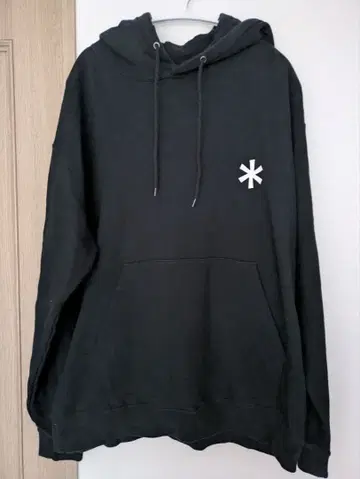 스노우피크 블랙 후드티 L 사이즈