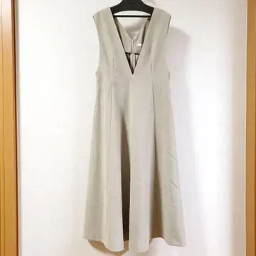 VICKY 비키 기모 오버롤 스커트 2 베이지