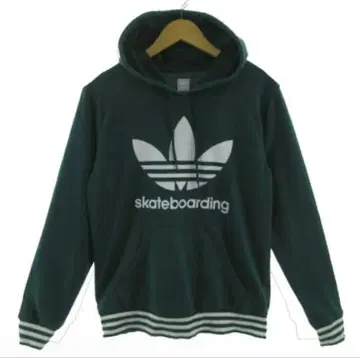 adidas 스케이트보딩 후드티 다크 그린