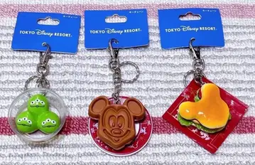 디즈니 파크 푸드 키체인 3세트