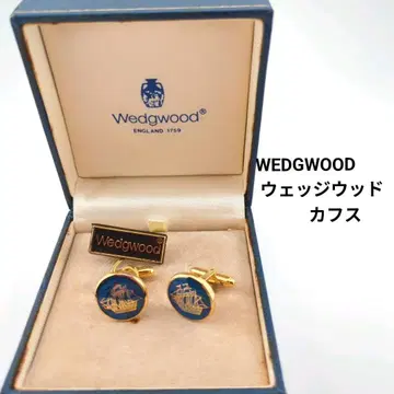 WEDGWOOD 웨지우드 커프스  블루 골드 고급