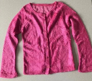 미사용 새상품 핑크 보라색 긴팔 가디건