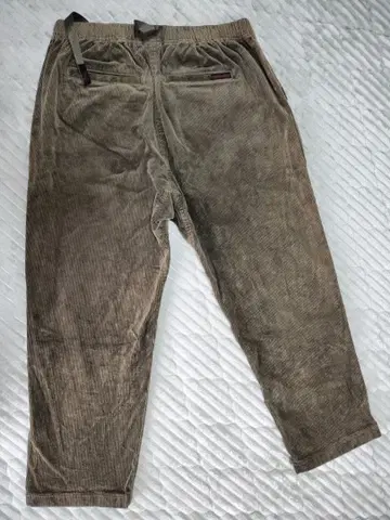 올리브 코듀로이 팬츠 조정 가능 허리