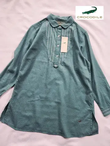 [ 새상품 ] 크로커다일 튜닉 원피스 그린