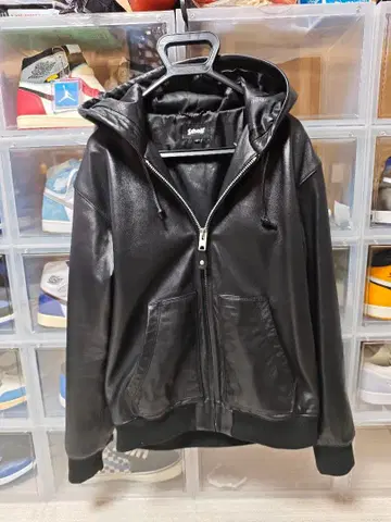 Schott/샷/LEATHER FULLZIP PARKA