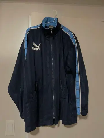 PUMA 네이비 집업 저지