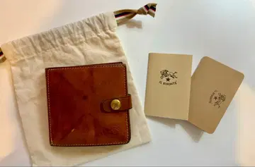 IL BISONTE 브라운 접이식 지갑 수납 가방 포함