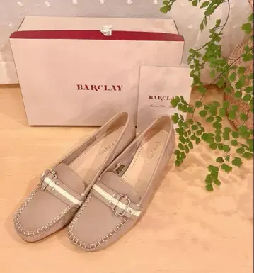 미사용 새상품 BARCLAY 버클레이 천연 가죽 로퍼 23cm