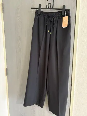 미라클 블랙 와이드 팬츠