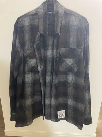 SOFTMACHINE 체크 무늬 플란넬 셔츠 L 사이즈