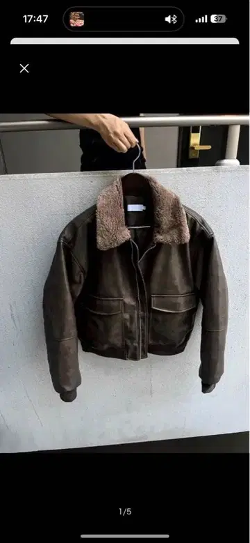 COSYHARU 가죽 자켓 무스탕 L 사이즈