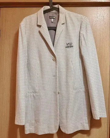 McDavid 여성용 체크 무늬 자켓 화이트 계열